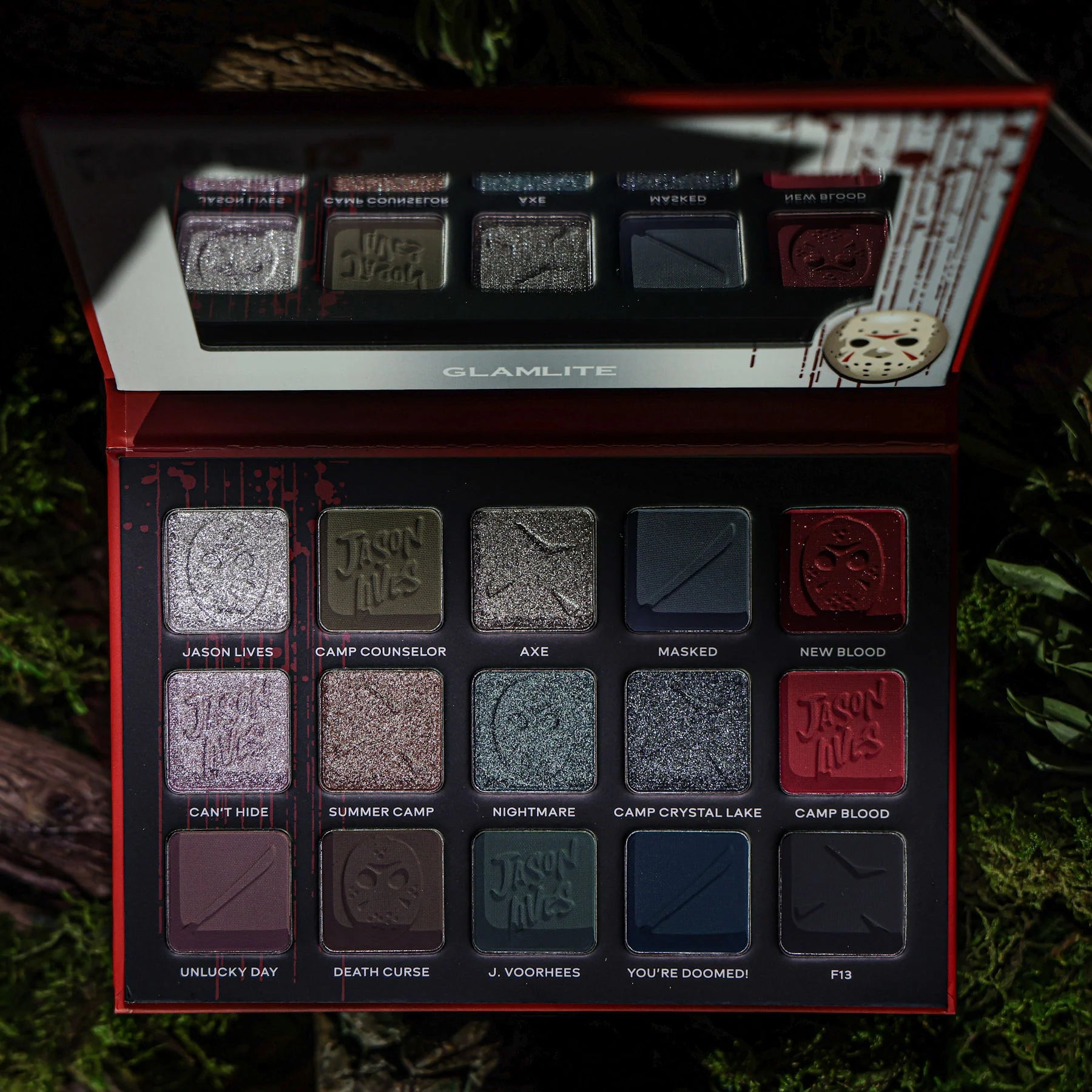 FRIDAY THE 13TH X GLAMLITE "CAMP CRYSTAL LAKE" PALETTE