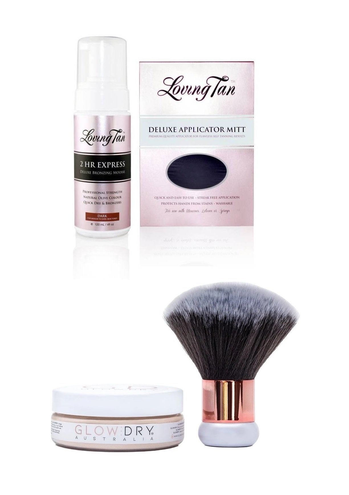 GlowDry™ & Loving Tan Combo - Dark