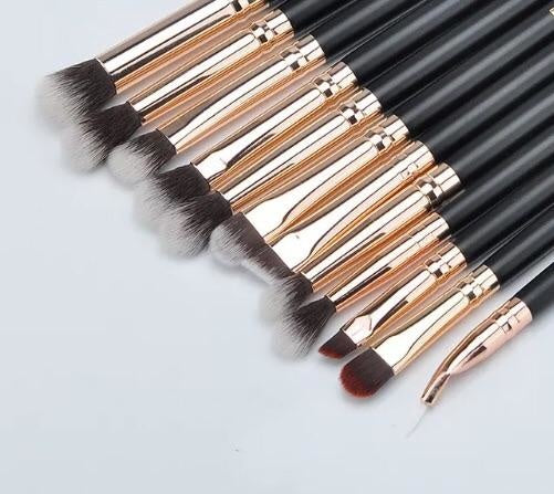 Rosegold Makeup Brushes 12pcs