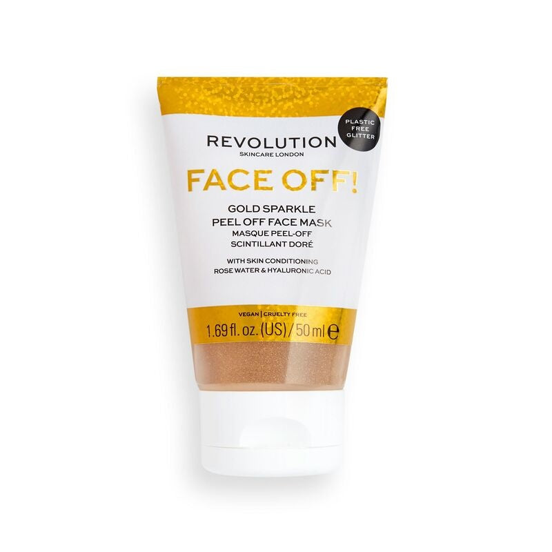 Gold Glitter Face Off Mask