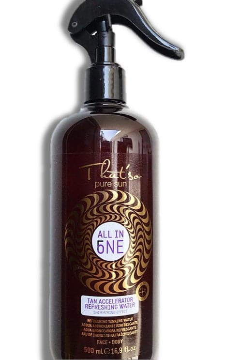 All In One Tan Accelerator Water Spray & Shimmer