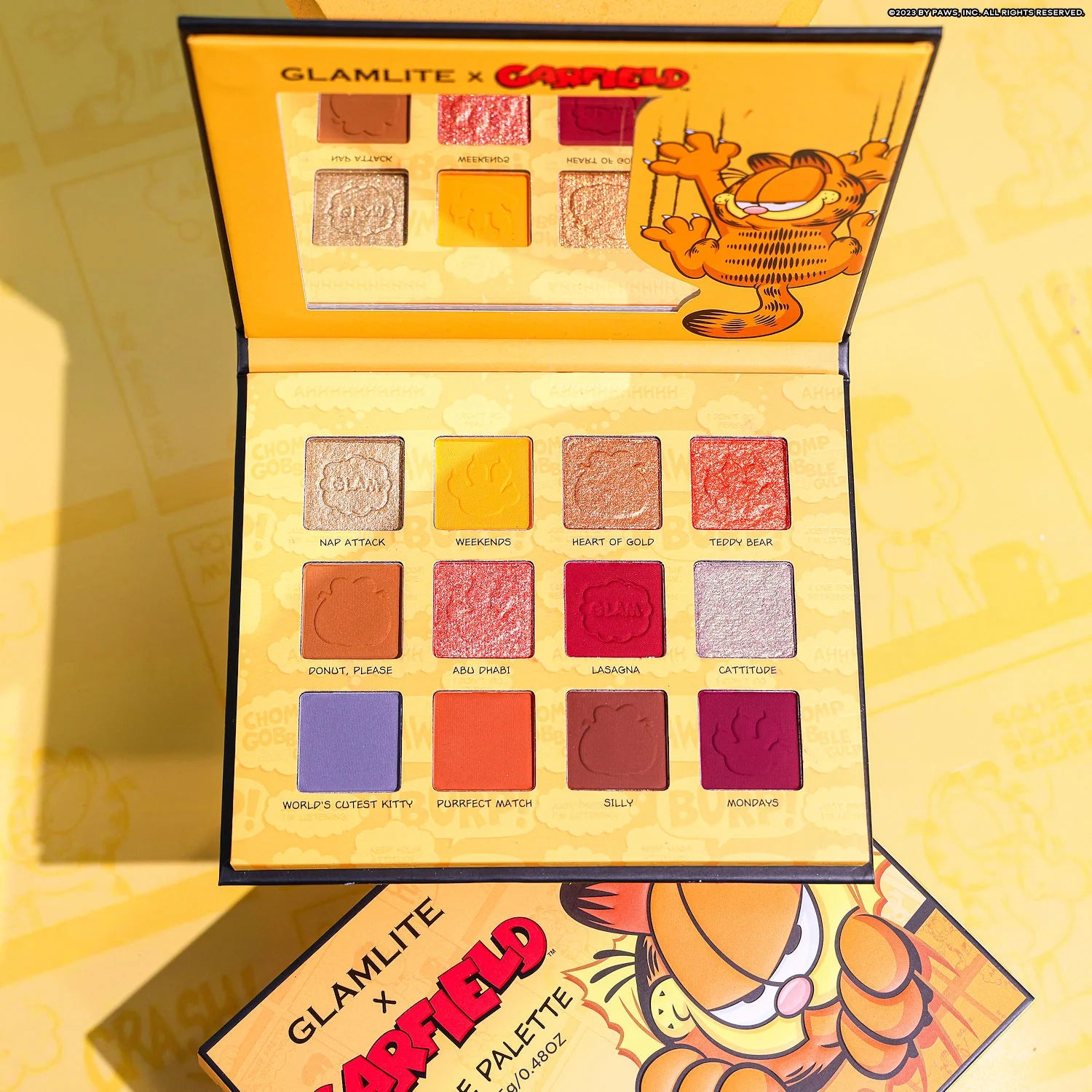 GARFIELD X GLAMLITE 12 SHADE PALETTE