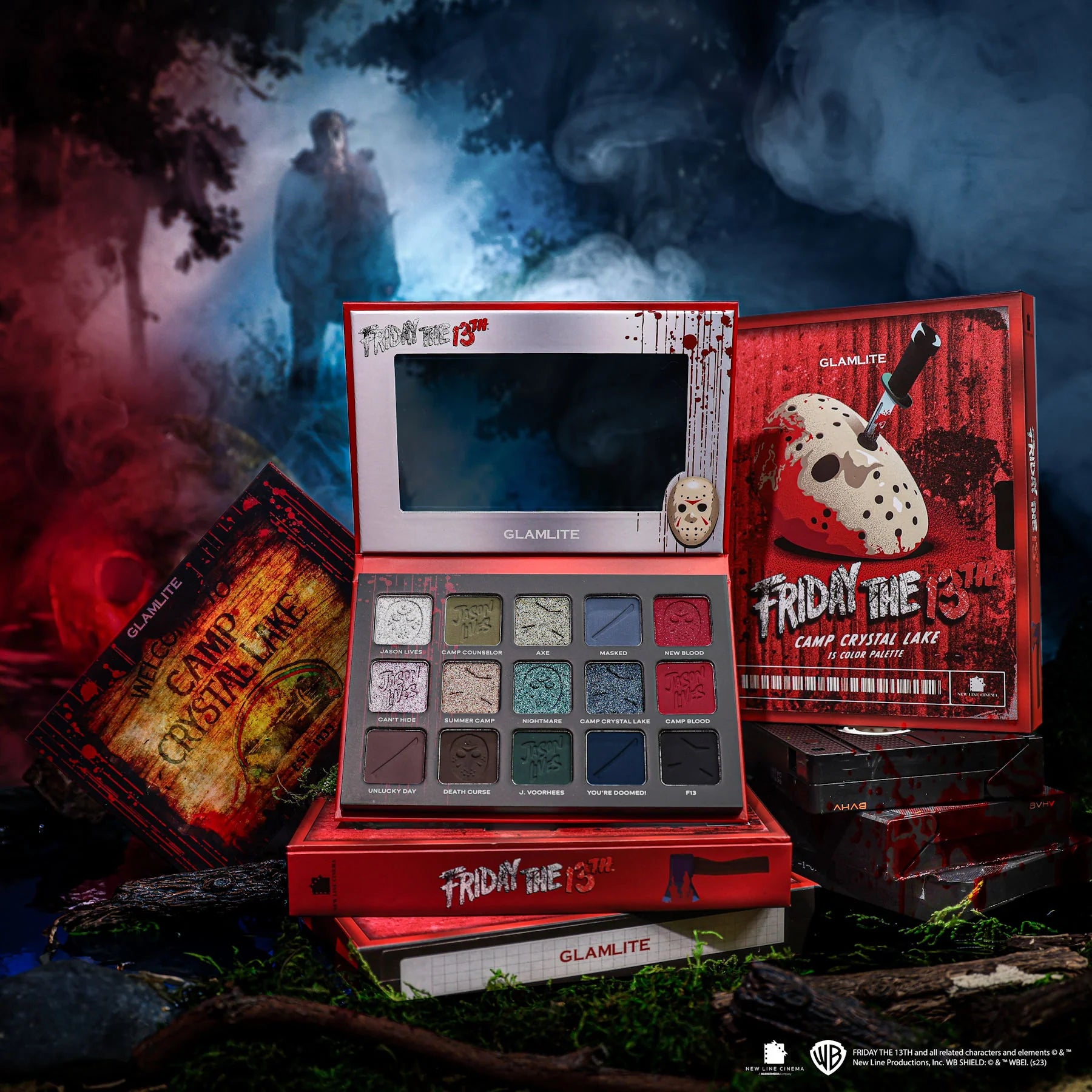 FRIDAY THE 13TH X GLAMLITE "CAMP CRYSTAL LAKE" PALETTE