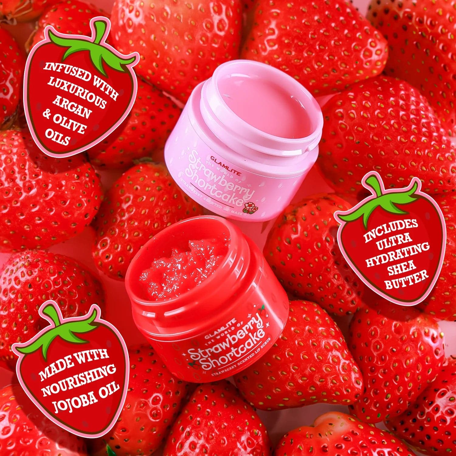 STRAWBERRY SHORTCAKE X GLAMLITE LIP CARE DUO