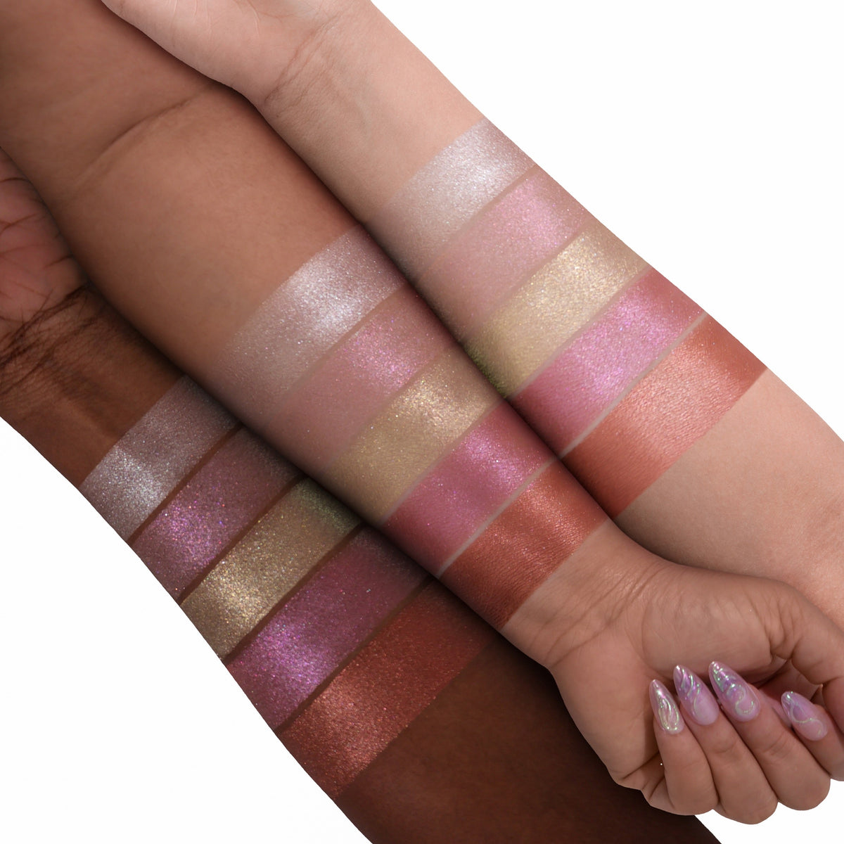 Evocative Glazed Highlighter – Farbvergleich der fünf Nuancen